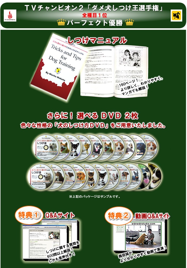 森田誠の犬のしつけDVD